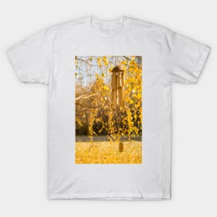 Wind Chimes in Autumn Garden T-Shirt